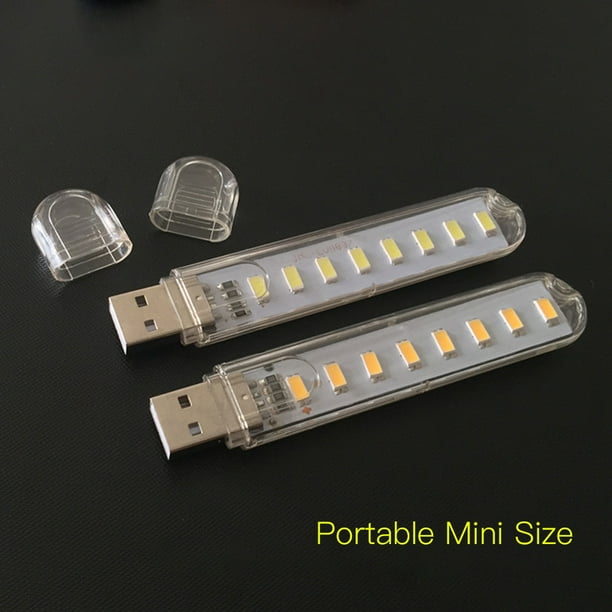 Mini USB Power 8 LED White/Warm White Computer Night Light LED Lamp Lighting Mini USB Power 8 LED White/Warm White Computer Night Light LED Lamp Lighting